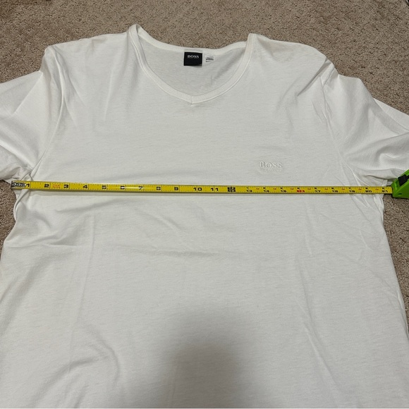 Men's BOSS White Short Sleeve T-Shirt - Size XXL - Picture 8 of 9